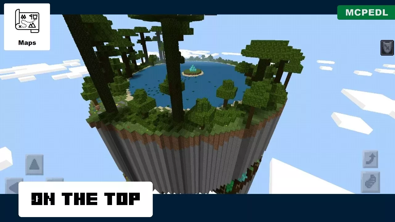 Top from Spiral Parkour Map for Minecraft PE