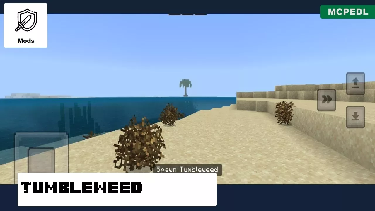 Tumbleweed from Passive Mobs Mod for Minecraft PE