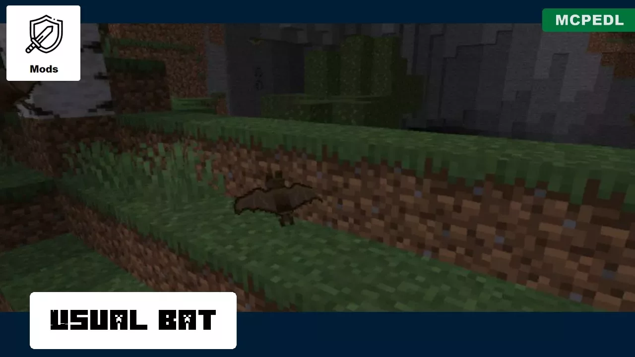 Usual Bats from Bats Mod for Minecraft PE