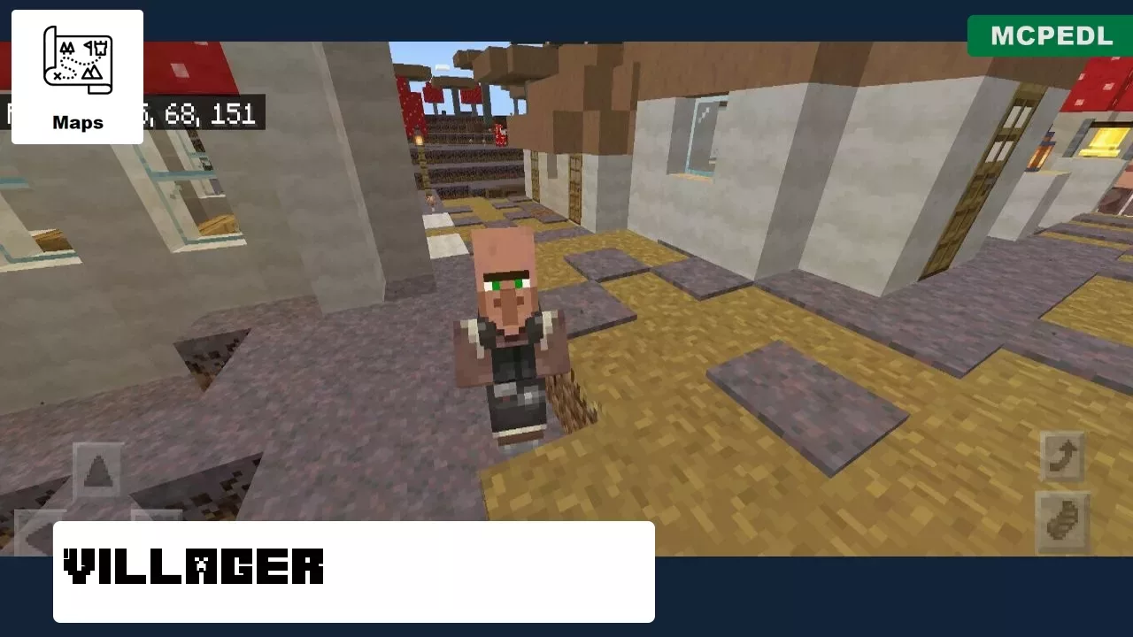 Villager from Mushroom Village Map for Minecraft PE