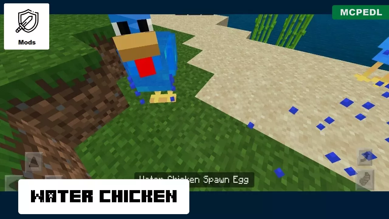 Water Chicken from Chicken Mod for Minecraft PE