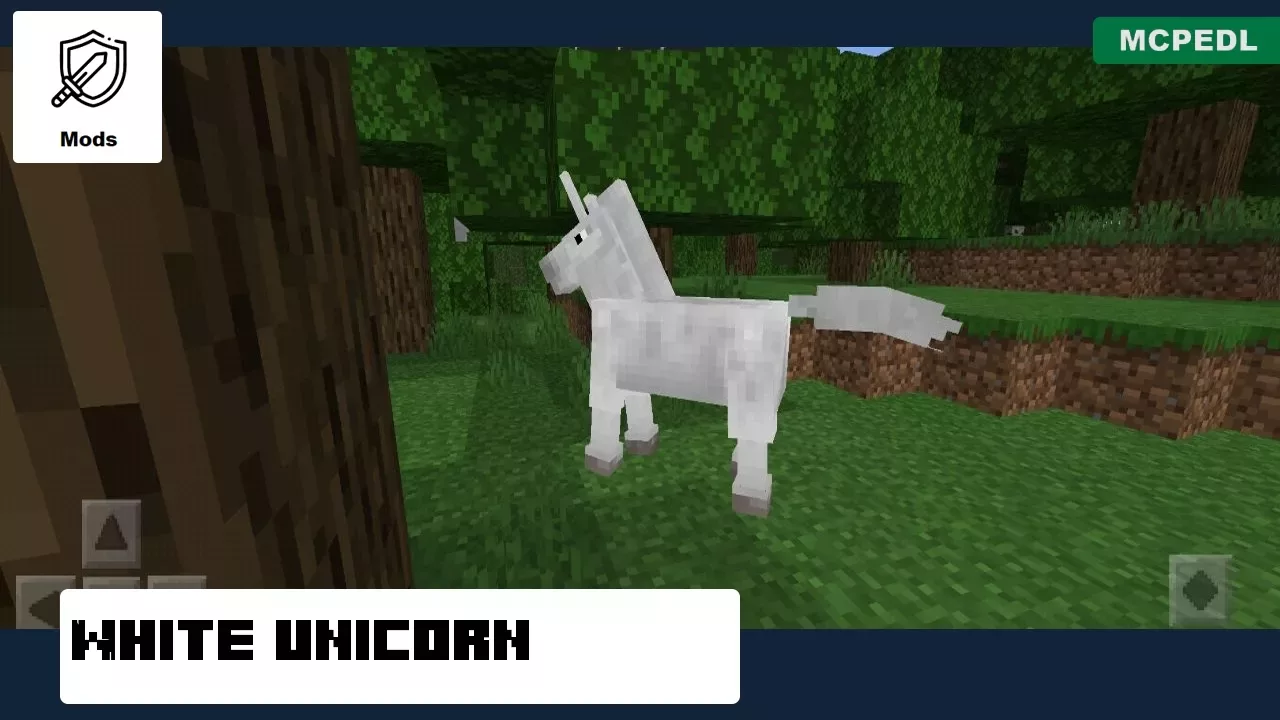 White Unicorn from Unicorn Mod for Minecraft PE