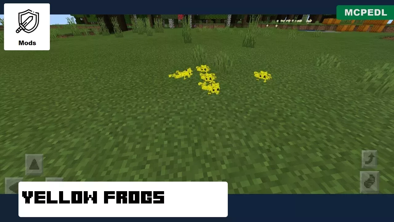 Yellow Frog from Frogs Mod for Minecraft PE