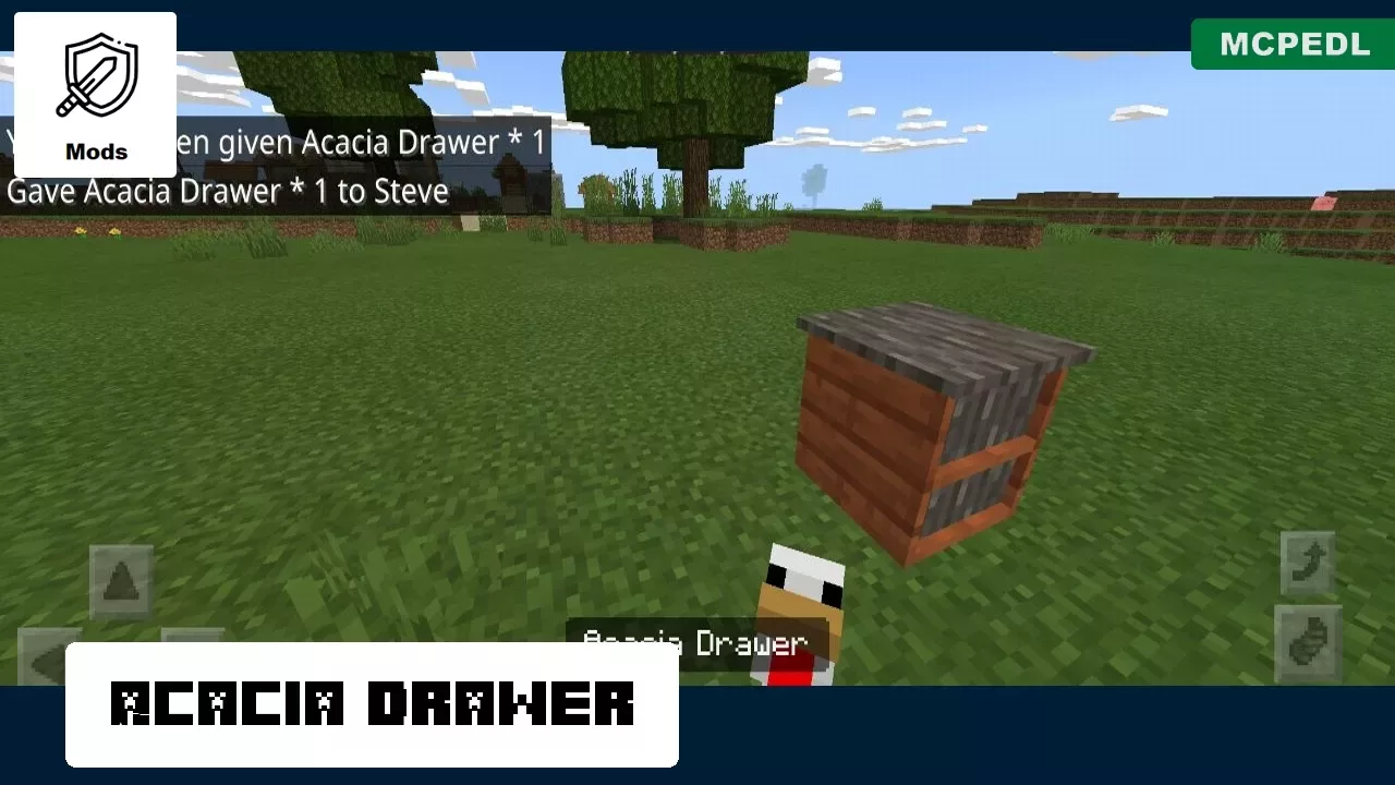 Drawer from Wooden Furniture Mod for Minecraft PE