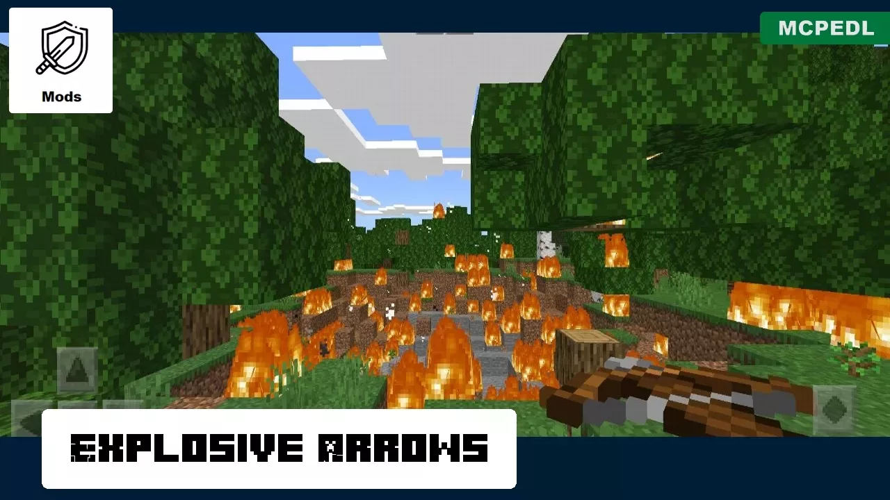 Explosive from Arrows Mod for Minecraft PE