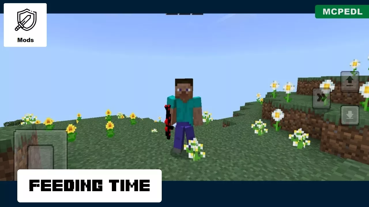 Feeding Time from Emotes Mod for Minecraft PE