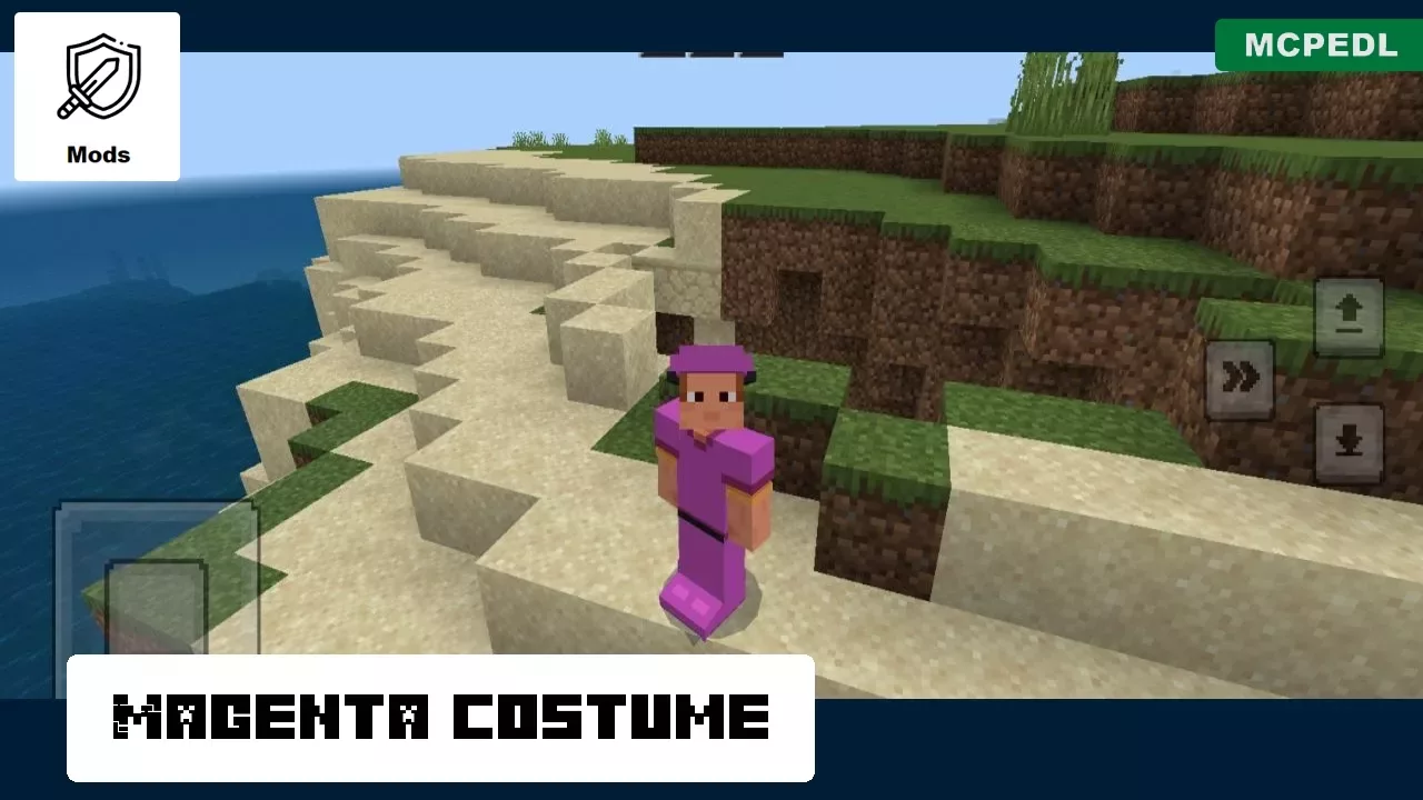 Magenta Costume from Costume Mod for Minecraft PE