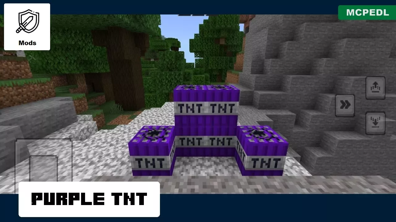 Purple Dynamite from Dynamite Mod for Minecraft PE