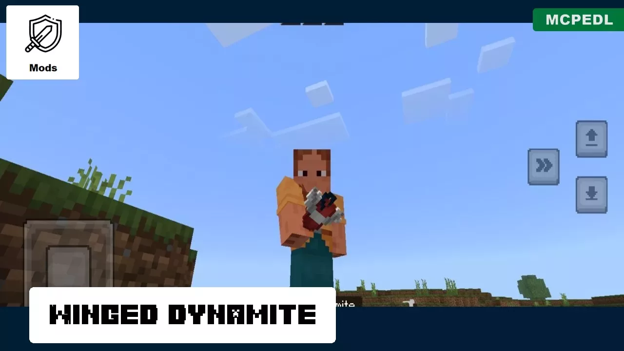 Winged Dynamite from Dynamite Mod for Minecraft PE