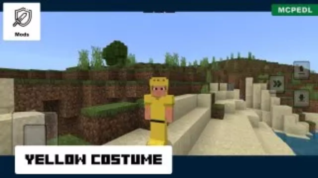 Yellow Costume from Costume Mod for Minecraft PE