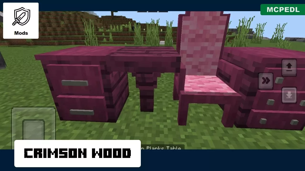 Crimson from Medieval Furniture Mod for Minecraft PE