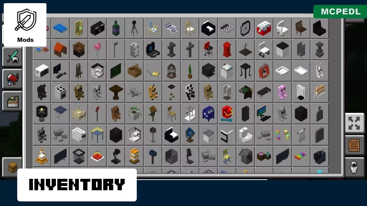 Inventory from Decocraft Mod for Minecraft PE