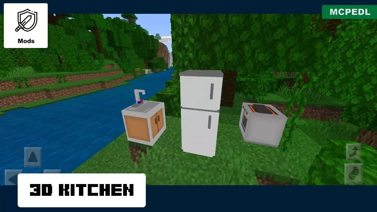 Kitchen from 3D Furniture Mod for Minecraft PE