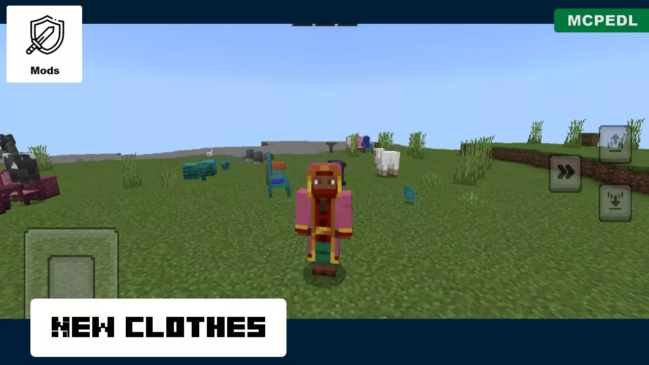 New Clothes from Medieval Furniture Mod for Minecraft PE