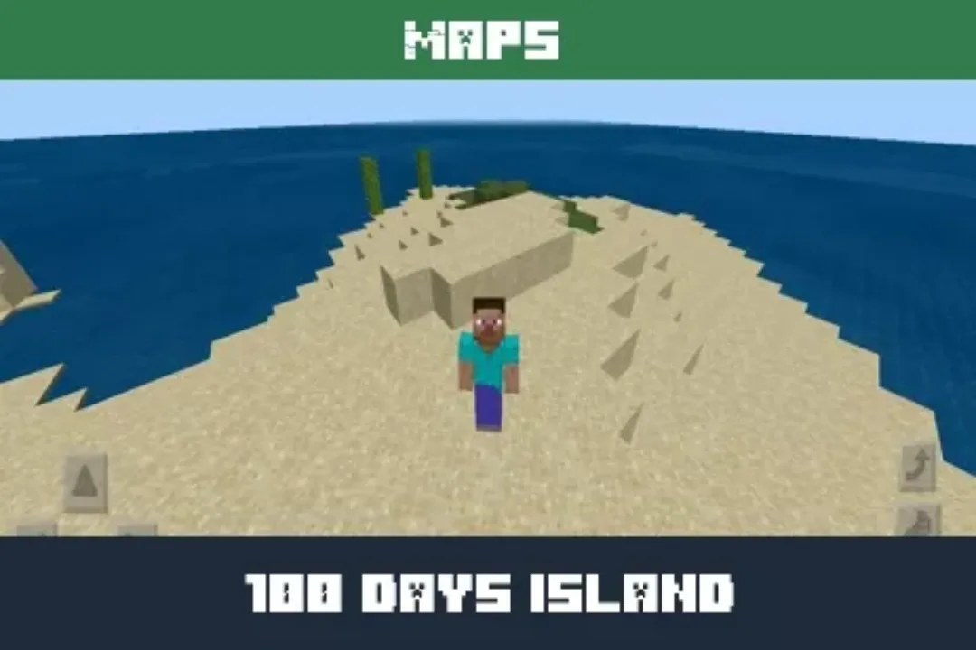 100 Days Island Map for Minecraft PE
