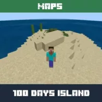 100 Days Island Map for Minecraft PE