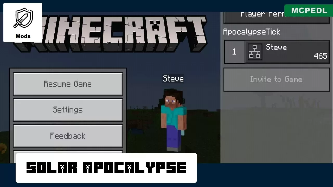 Apocalypse from Sun Mod for Minecraft PE