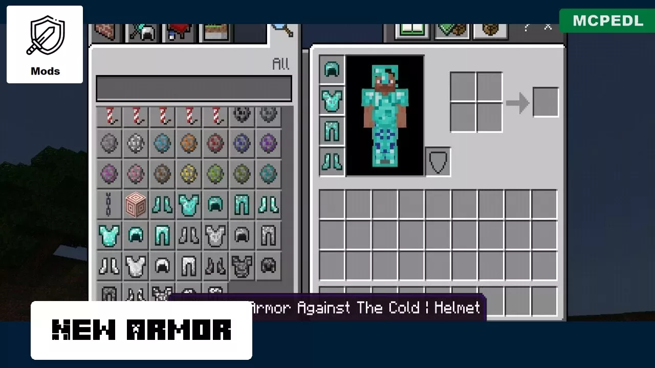 Armor from Cold Mod for Minecraft PE
