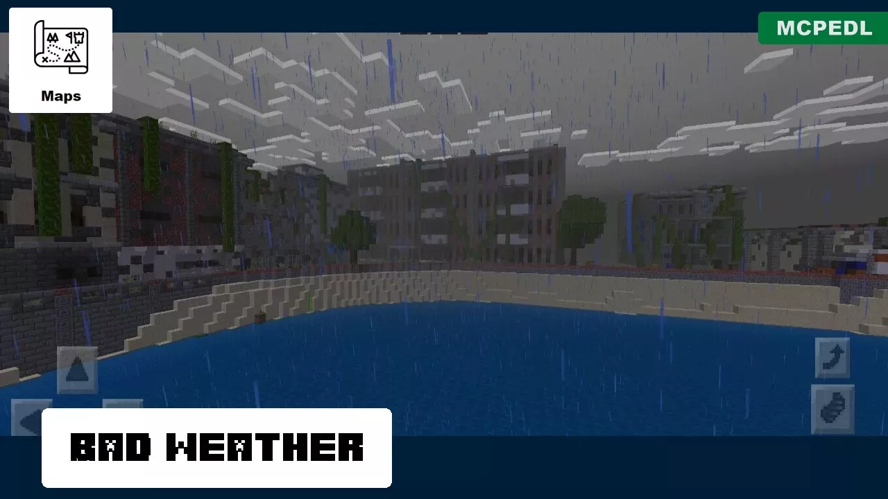 Bad Weather from Death Island Map for Minecraft PE
