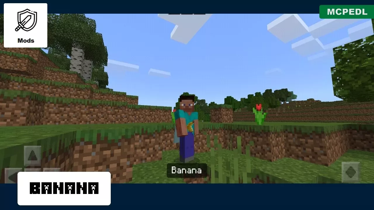 Banana from Fruits Mod for Minecraft PE