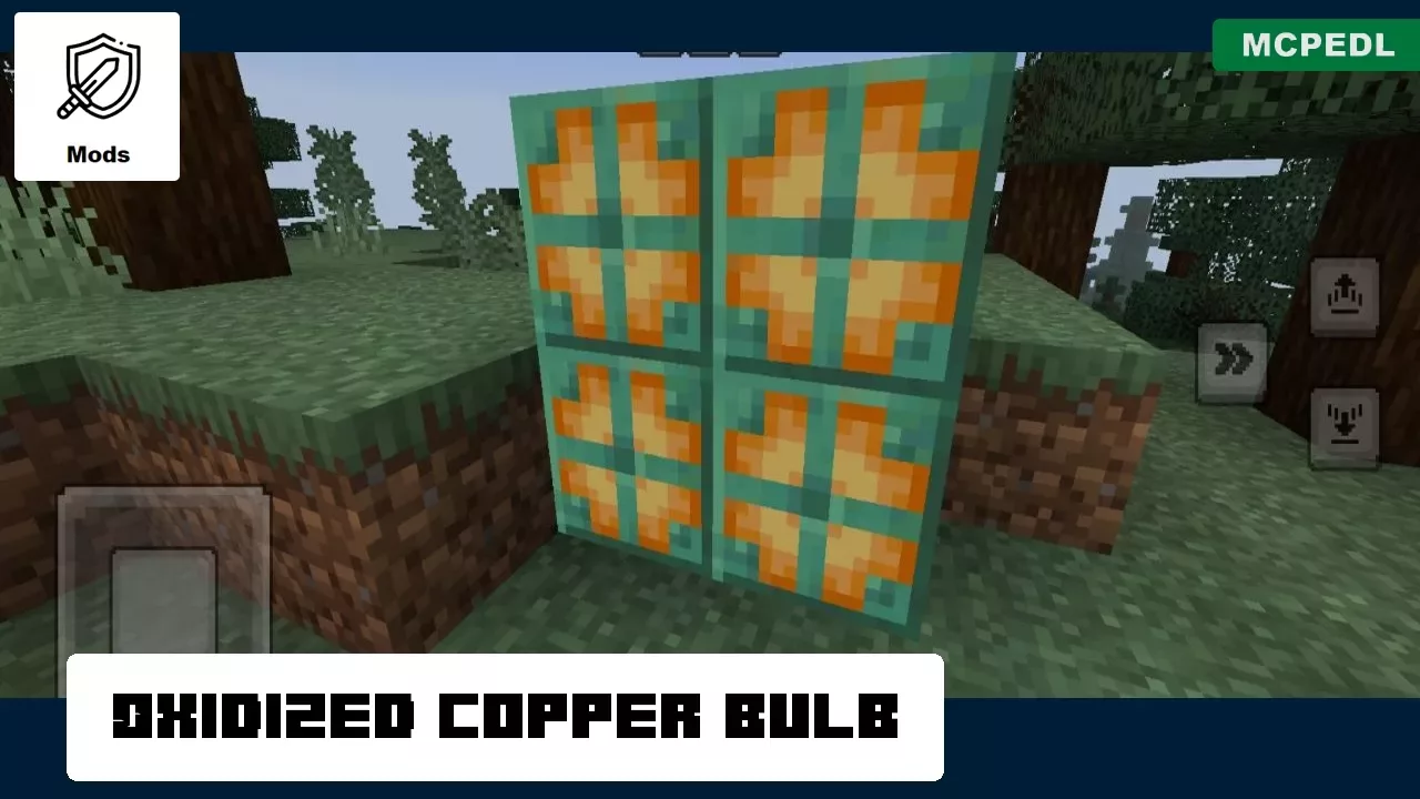 Copper Bulb from Concept 1.21 Update Mod for Minecraft PE