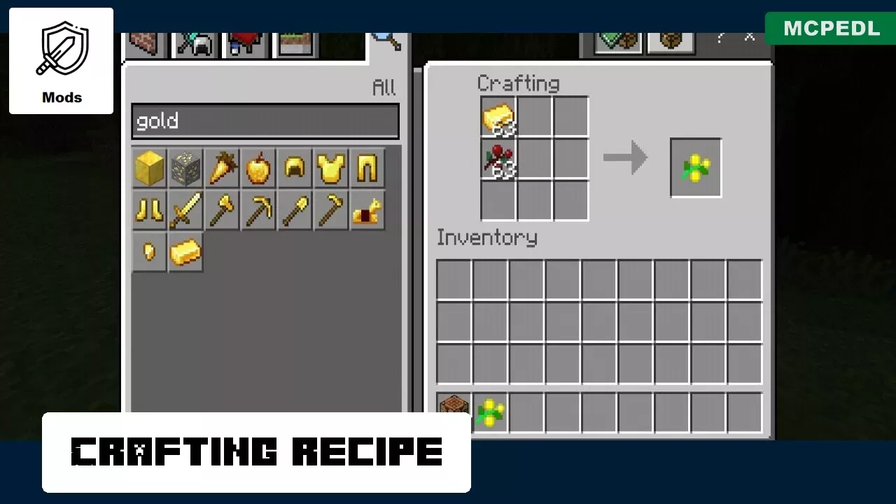 Crafting Recipes from Berries Mod for Minecraft PE