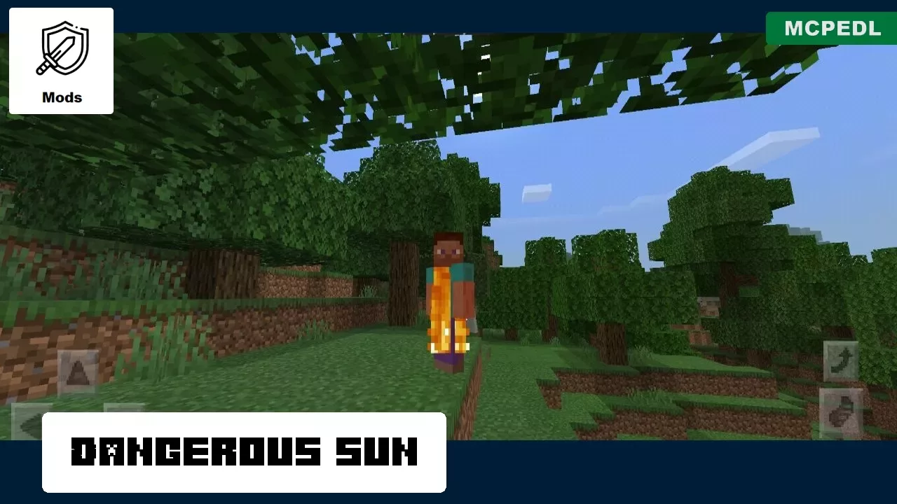 Dangerous Sun from Sun Mod for Minecraft PE