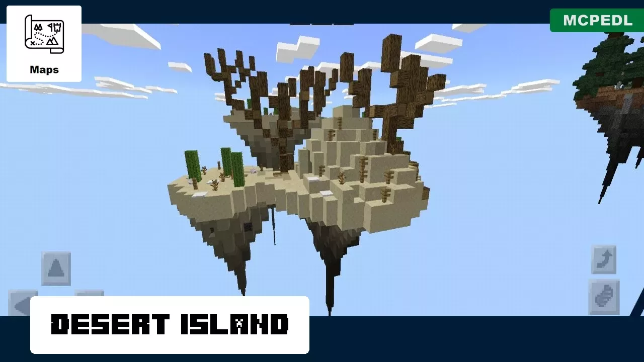 Desert from Islands in the Air Map for Minecraft PE