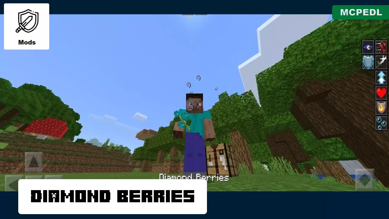 Diamond from Berries Mod for Minecraft PE