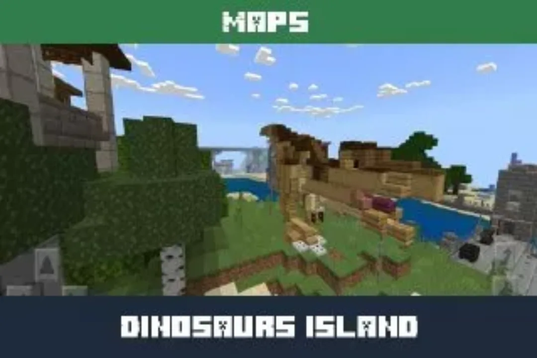 Dinosaur Island Map for Minecraft PE
