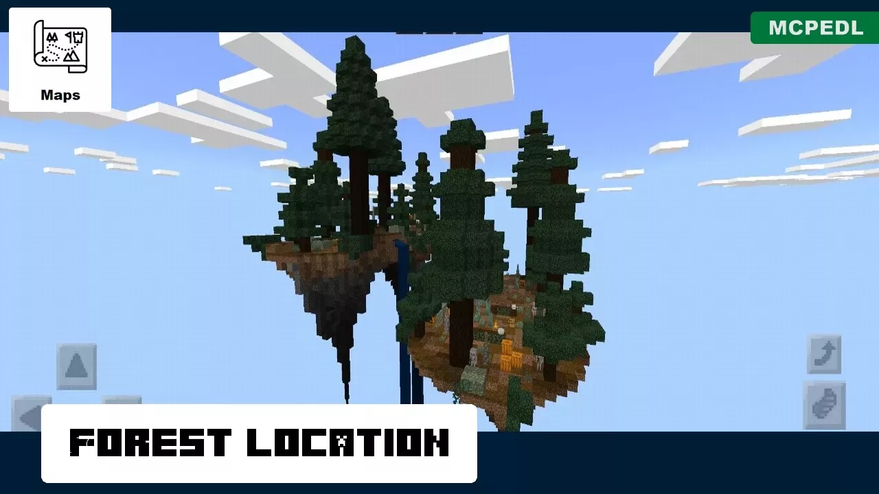 Forest from Islands in the Air Map for Minecraft PE