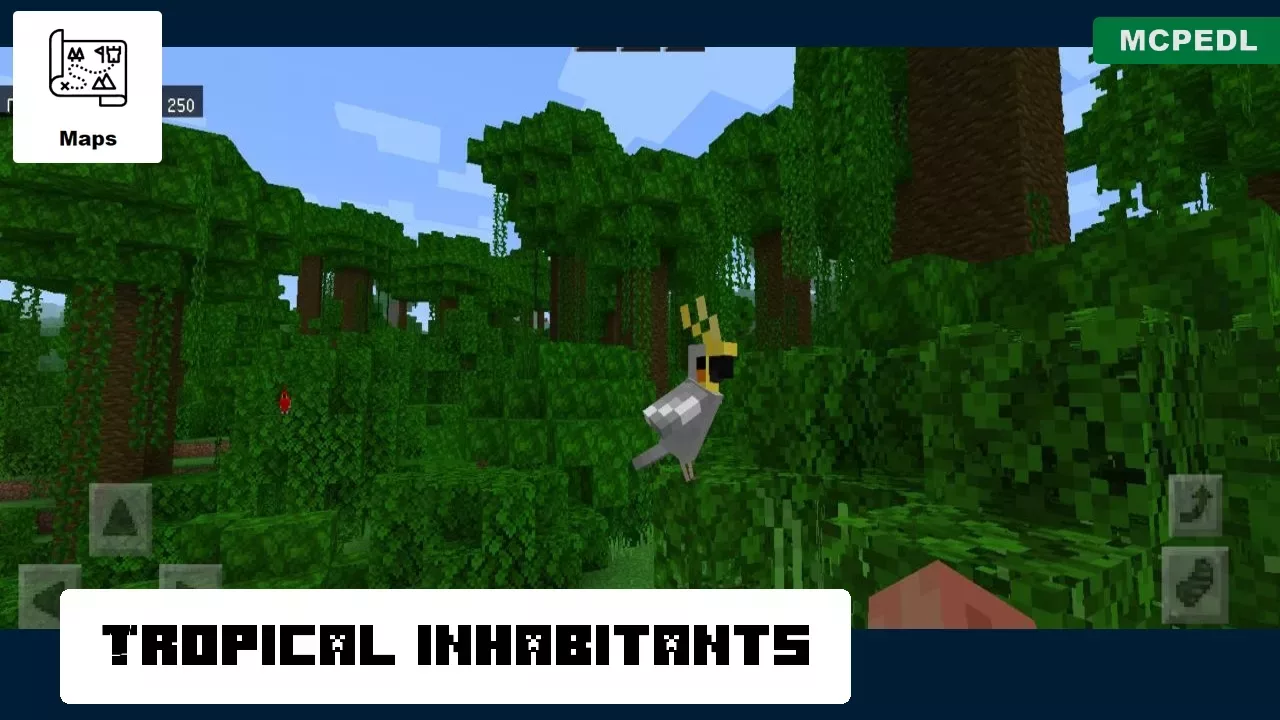 Inhabitants from Tropical Islands Map for Minecraft PE