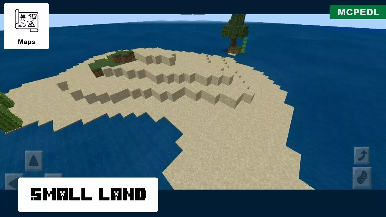 Land from 100 Days Island Map for Minecraft PE