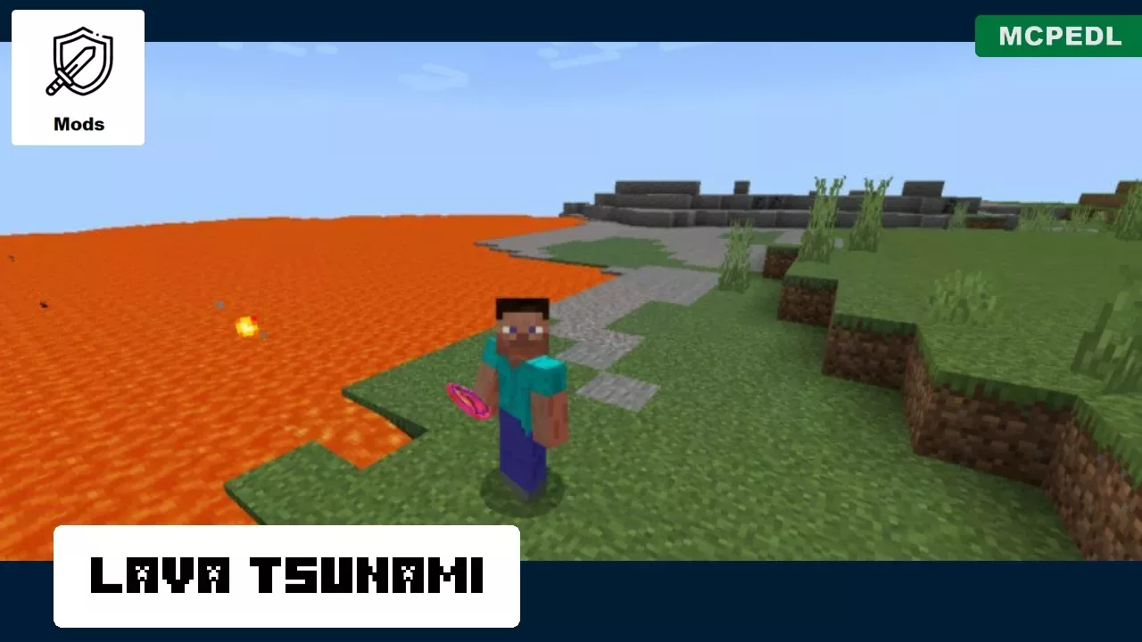 Lava from Tsunami Mod for Minecraft PE