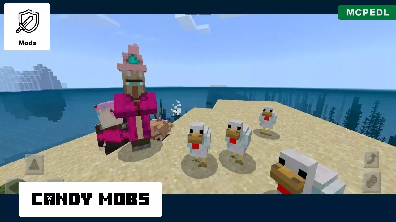 Mobs from Candy Mod for Minecraft PE
