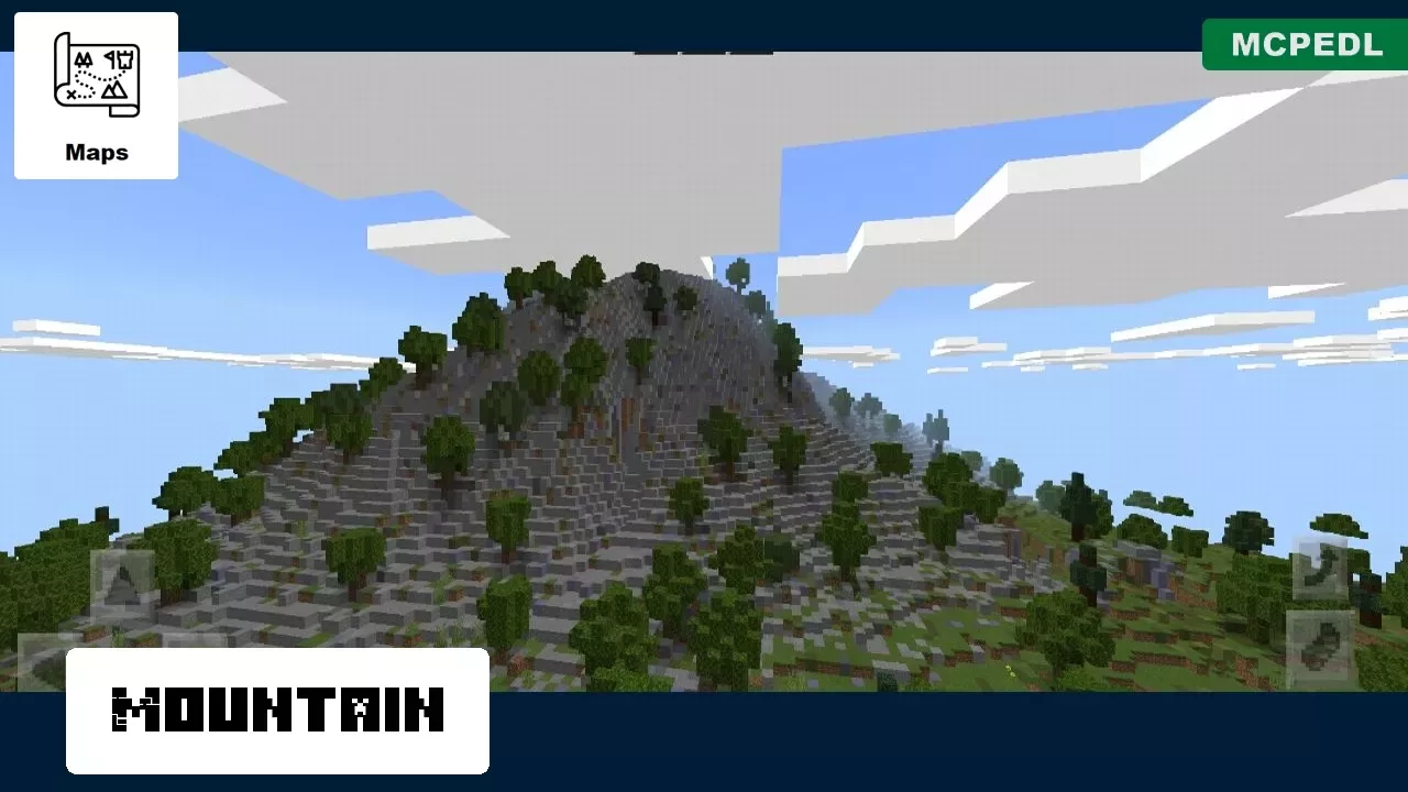 Mountain from One Island Map for Minecraft PE