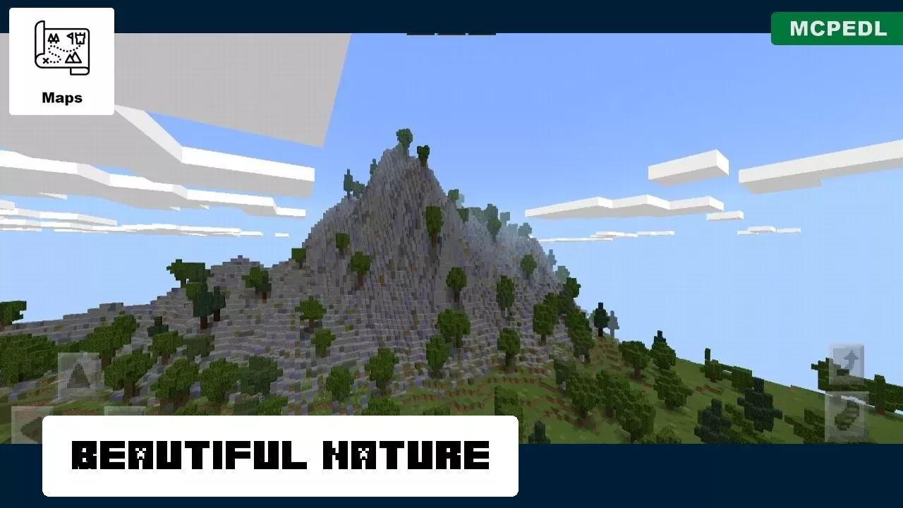 Nature from 100 Days Island Map for Minecraft PE