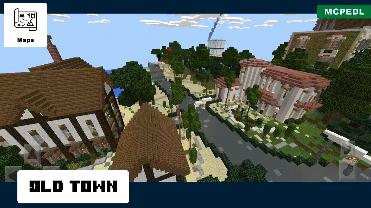 Old Part from City Island Map for Minecraft PE