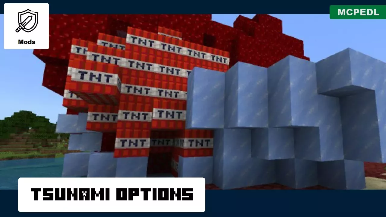 Options from Tsunami Mod for Minecraft PE
