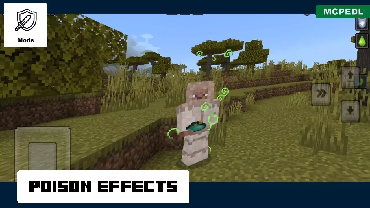 Poison Effect from Cold Mod for Minecraft PE