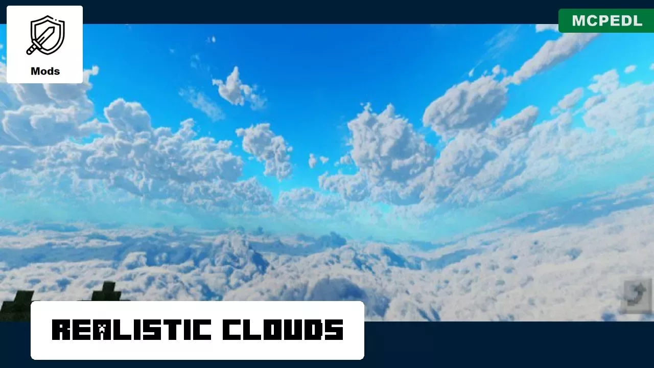 Realistic Clouds from Clouds Mod for Minecraft PE