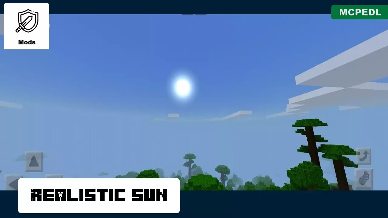 Realistic Sun from Sun Mod for Minecraft PE