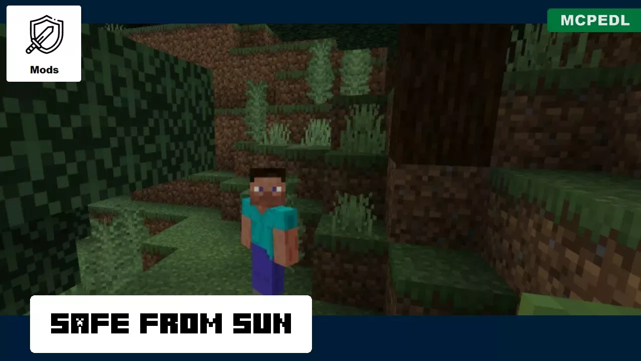 Safe from Sun from Heat Mod for Minecraft PE