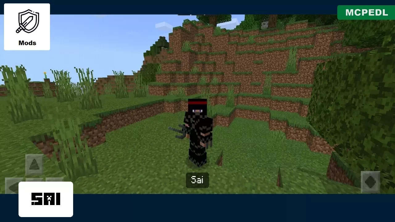 Sai from Ninja Mod for Minecraft PE