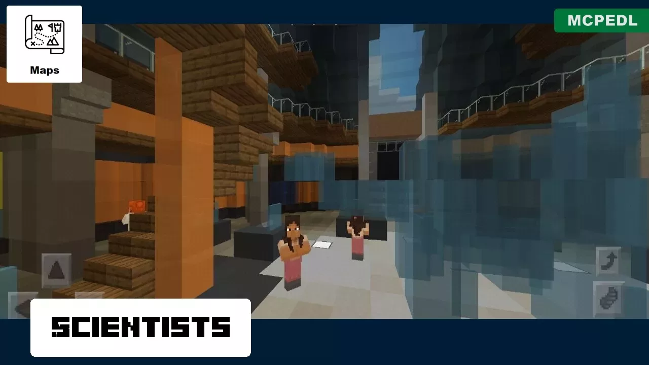 Scientists from Dinosaurs Island Map for Minecraft PE