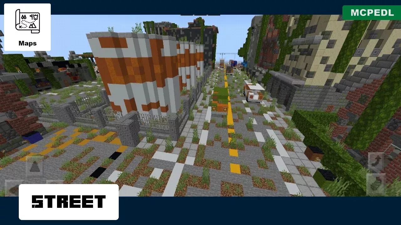Street from Death Island Map for Minecraft PE