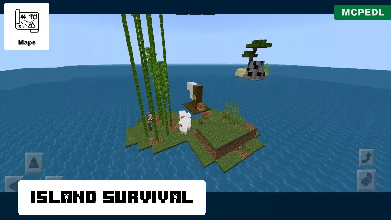 Survival from Small Islands Map for Minecraft PE