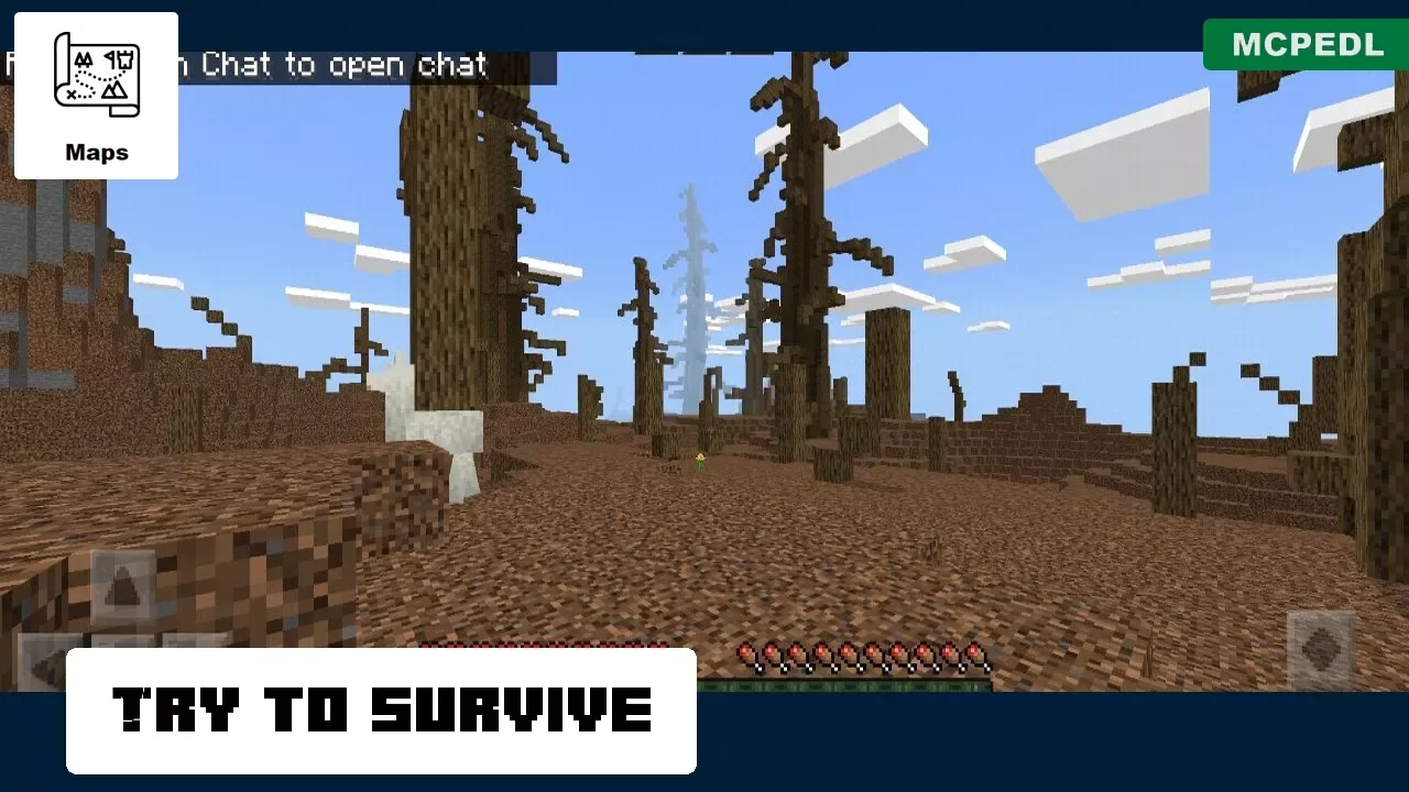 Survive from One Island Map for Minecraft PE