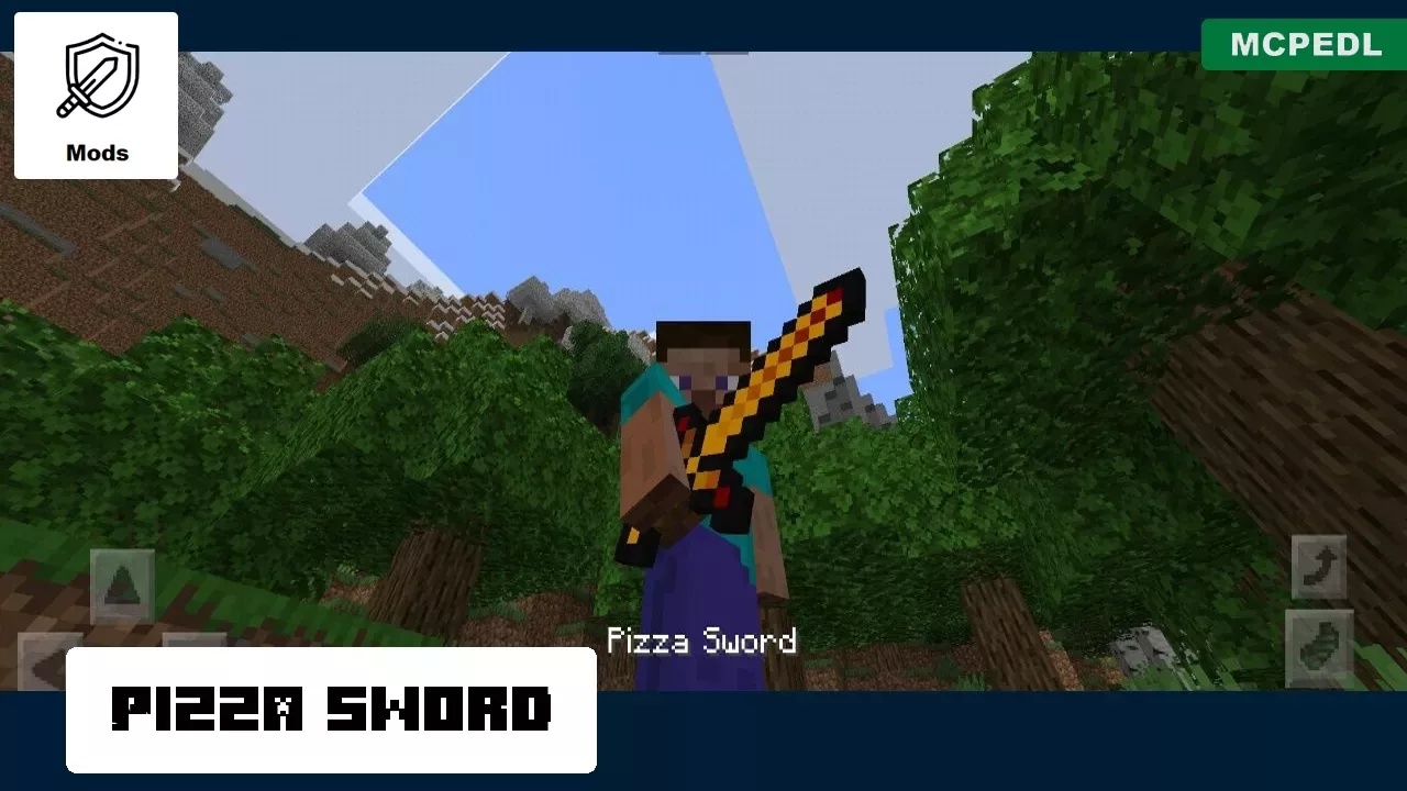 Sword from Fast Food Mod for Minecraft PE