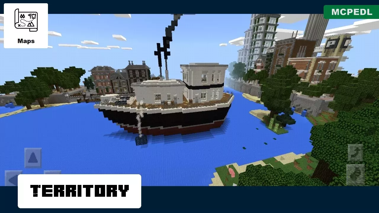 Territory from City Island Map for Minecraft PE